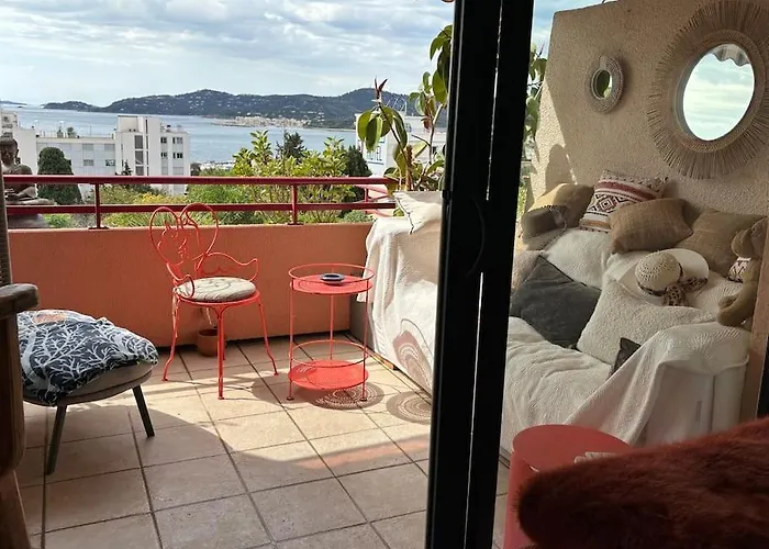 T3 Luxe, Vue Mer-piscine, A Pied Apartmán Le Lavandou