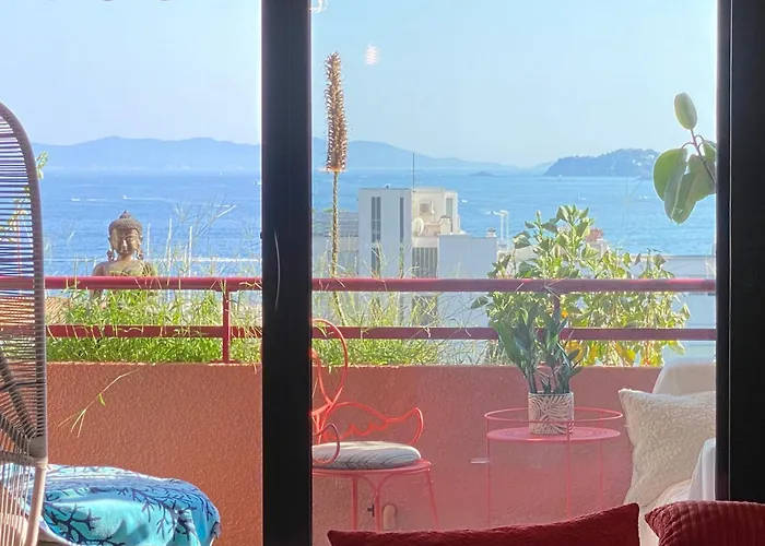 Apartmán T3 Luxe, Vue Mer-piscine, A Pied